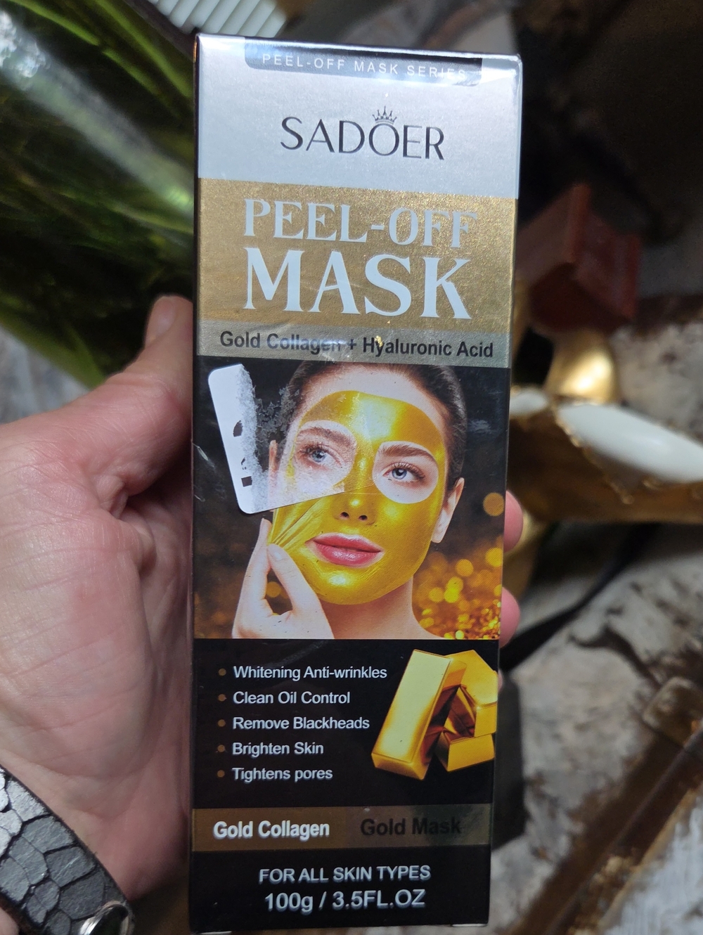 Gold Peel-Off Mask with Hyaluronic Acid - NIB